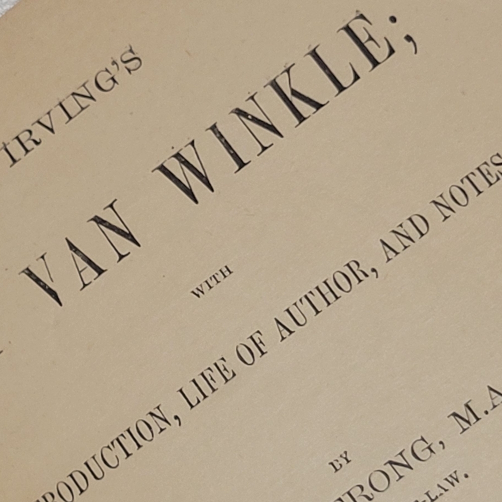 Green 'Rip Van Winkle' Book with Notes - Picture 2 of 4